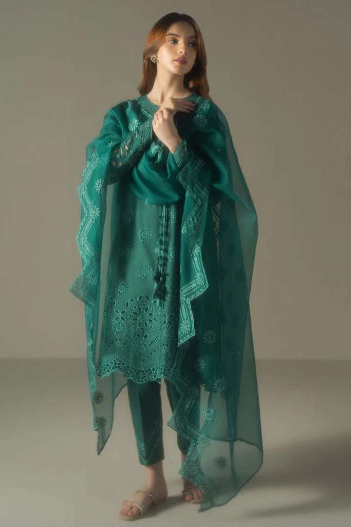 MUSTARD MIRAGE-3PC EMBROIDERED LAWN SUIT
