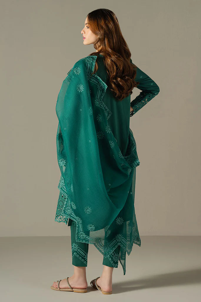 MUSTARD MIRAGE-3PC EMBROIDERED LAWN SUIT